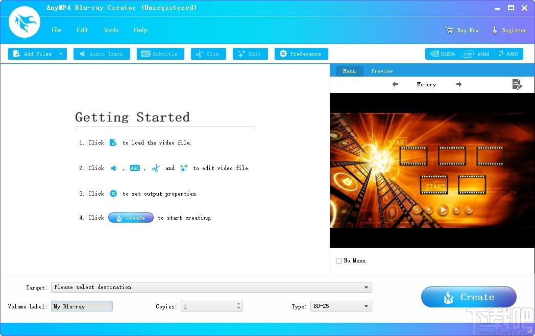 4Video Blu-ray Creator下载,光盘制作工具,光盘工具,刻录软件